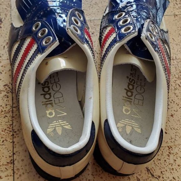 Vintage Retro ADIDAS Patent leather golf shoes. US 6.5 men/9 ladies. - Picture 3 of 8